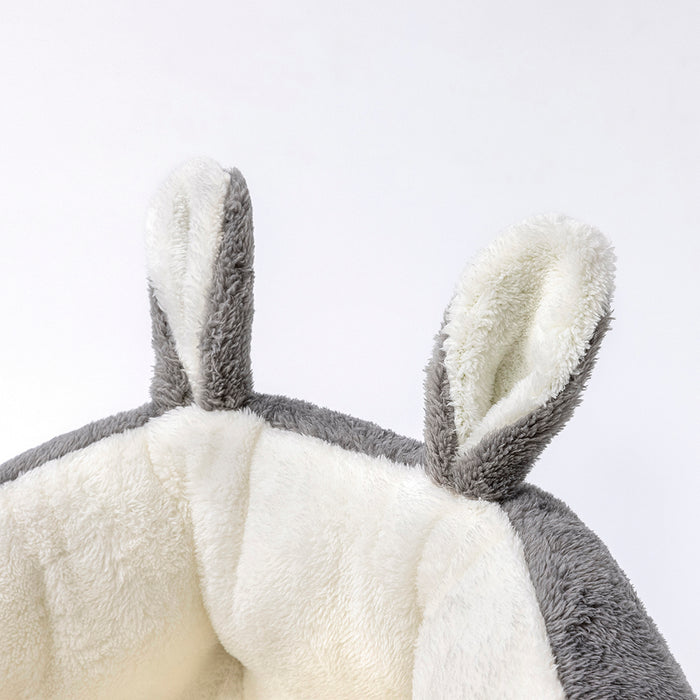 Bunny Ear Design Pet Bed 🐰🛏️ Cozy Plush Dog & Cat Bed