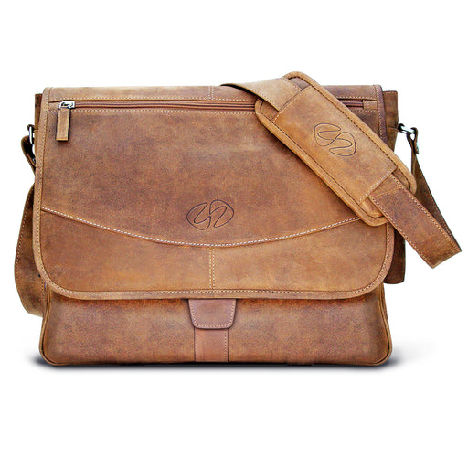 Premium Leather Messenger Bag for Men Laptop Shoulder Bag