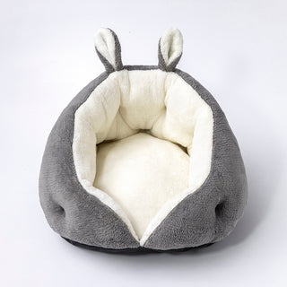 Bunny Ear Design Pet Bed 🐰🛏️ Cozy Plush Dog & Cat Bed