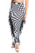 Checkered High Waist Bodycon Maxi Skirt 🖤✨ Fringe Pencil Style