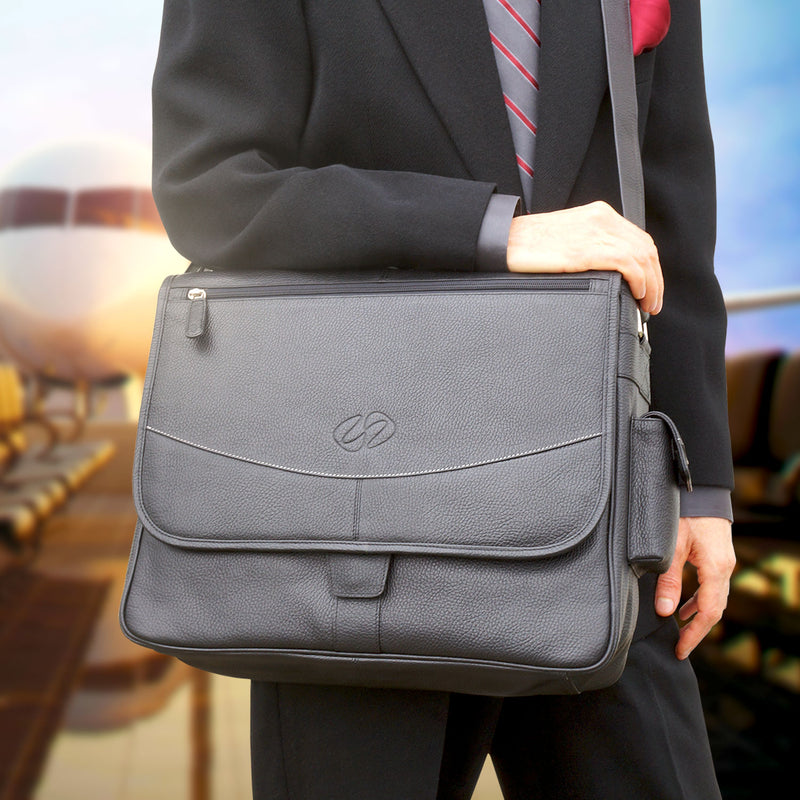 Premium Leather Messenger Bag for Men Laptop Shoulder Bag