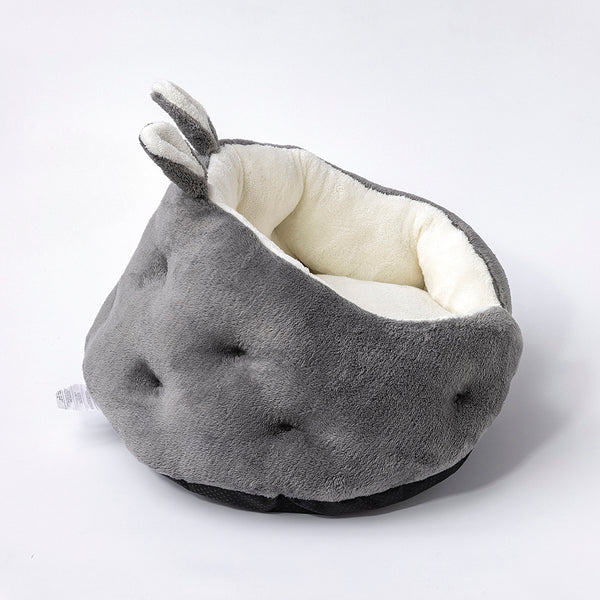Bunny Ear Design Pet Bed 🐰🛏️ Cozy Plush Dog & Cat Bed