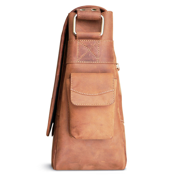 Premium Leather Messenger Bag for Men Laptop Shoulder Bag