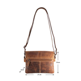 Karen Compact Leather Crossbody Shoulder Bag