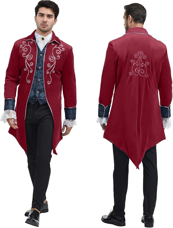 Men's Steampunk Victorian Gothic Tailcoat Jacket