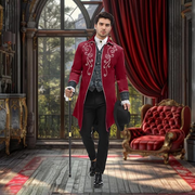 Men's Steampunk Victorian Gothic Tailcoat Jacket