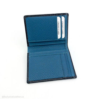 Henry Men's Leather Bifold Wallet Blue