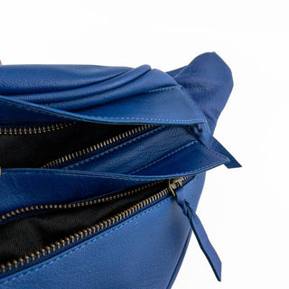 Gerald Leather Fanny Pack Waist Bag Blue
