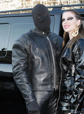 Kanye West Real Leather Jacket Black