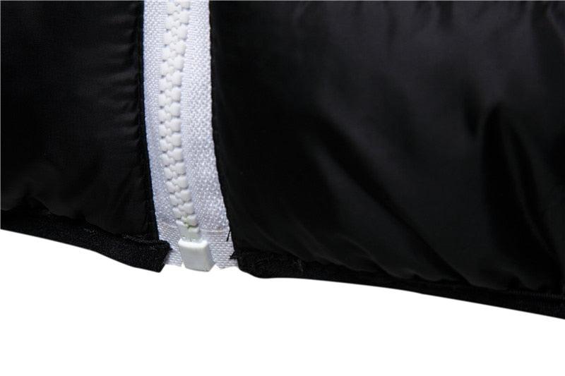 Men's Blue Waterproof Hooded Winter Jacket