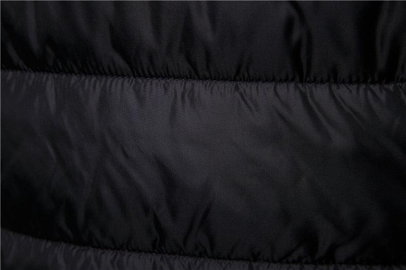 Men's Blue Waterproof Hooded Winter Jacket