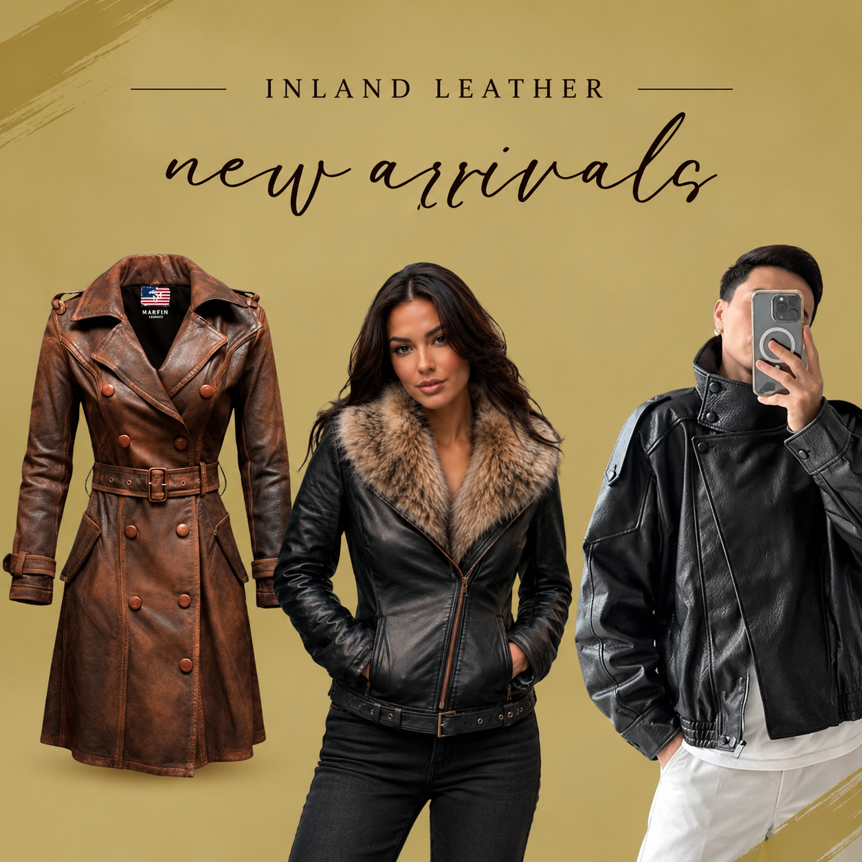 Inland Leather Jackets and Coats for Men and Women