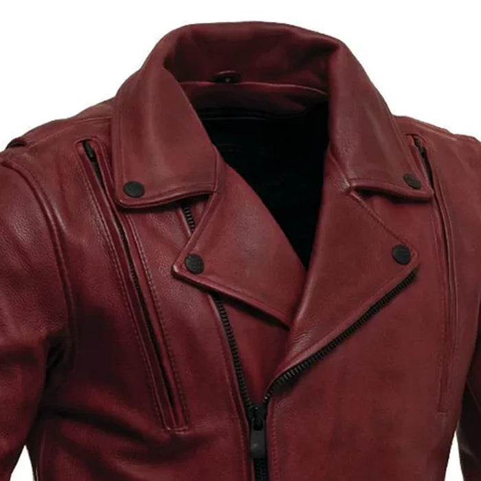 Night Rider Men's Motorcycle Leather Jacket