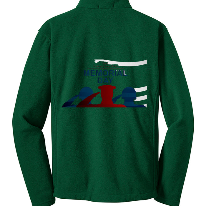 Memorial Day Fleece Jacket For Mens - Upper