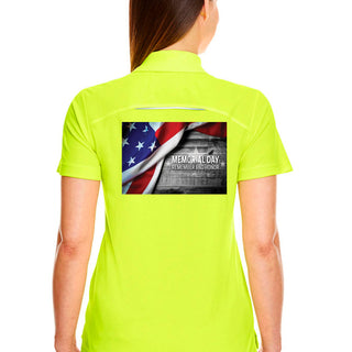 Ladies' Radiant Performance Polo with Reflective Piping Memorial Days