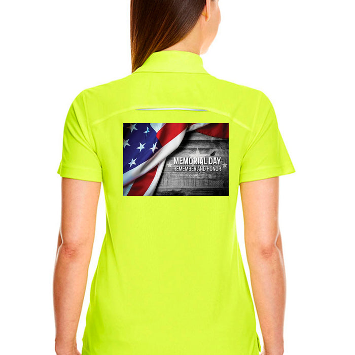 Ladies' Radiant Performance Polo with Reflective Piping Memorial Days