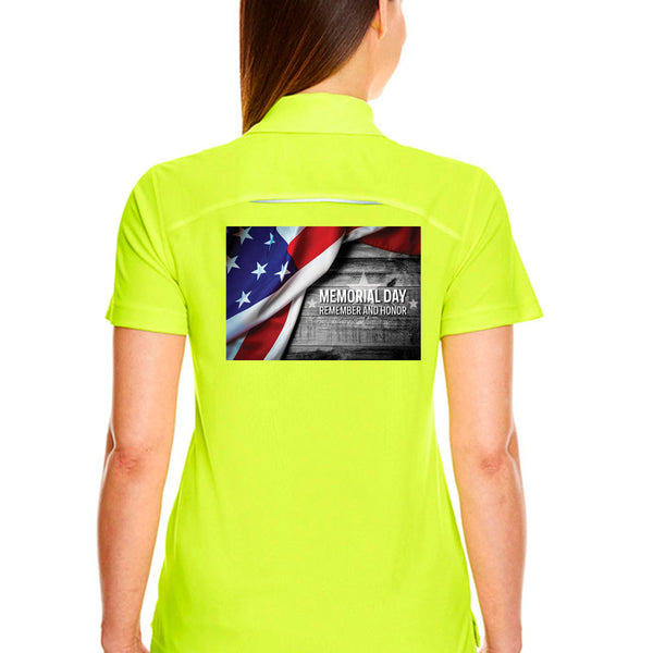 Ladies' Radiant Performance Polo with Reflective Piping Memorial Days