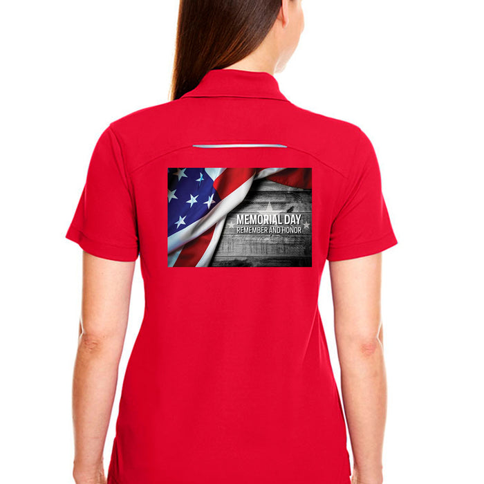 Ladies' Radiant Performance Polo with Reflective Piping Memorial Days