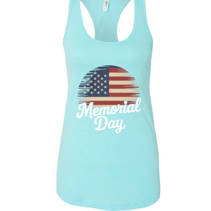 Ladies' Ideal Racerback Tank Momerial Day