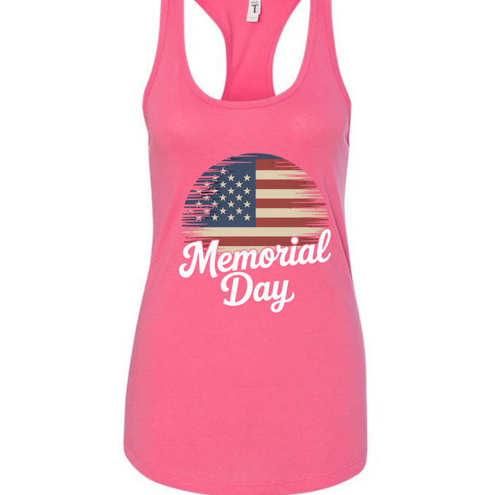 Ladies' Ideal Racerback Tank Momerial Day