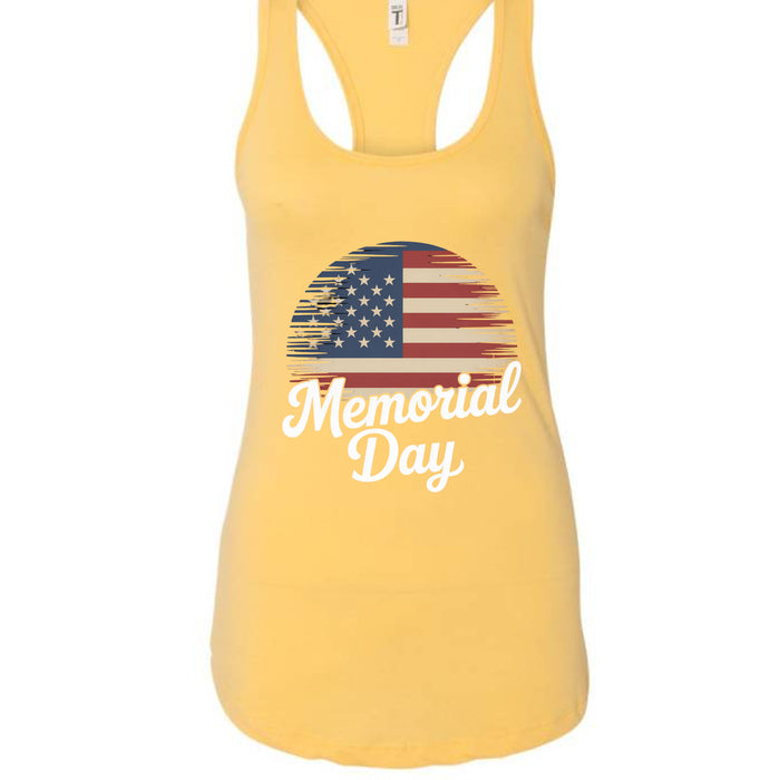 Ladies' Ideal Racerback Tank Momerial Day