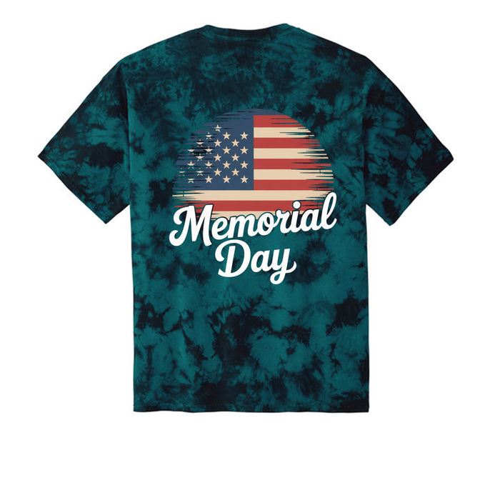 Crystal Tie-Dye Tee Memorial Day For Mens