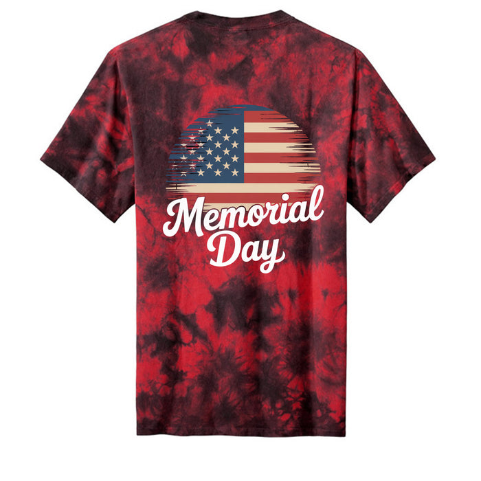 Crystal Tie-Dye Tee Memorial Day For Mens