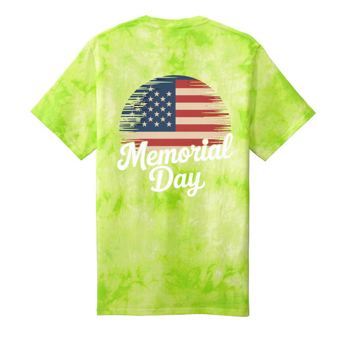 Crystal Tie-Dye Tee Memorial Day For Mens