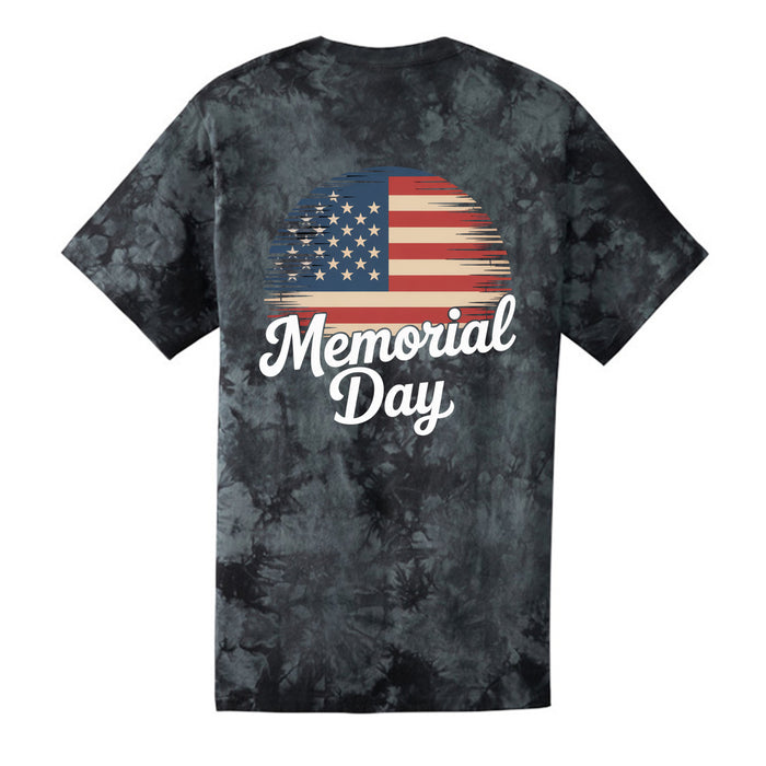 Crystal Tie-Dye Tee Memorial Day For Mens
