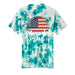 Crystal Tie-Dye Tee Memorial Day For Mens
