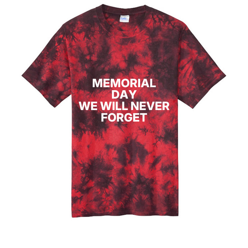 Crystal Tie-Dye Tee Memorial Day For Mens