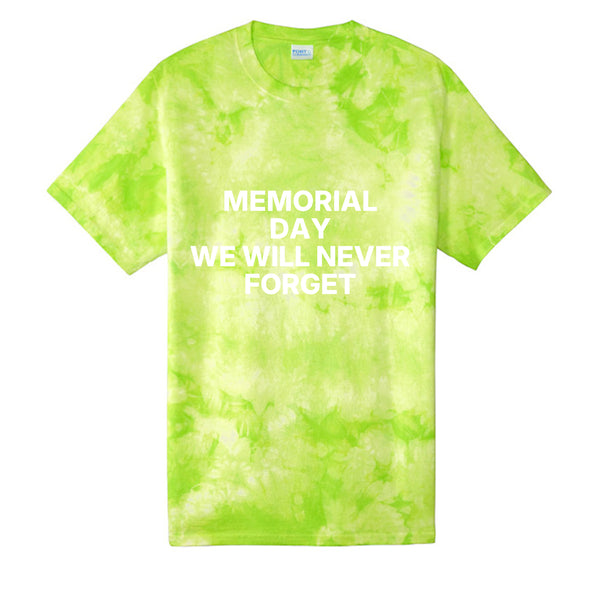 Crystal Tie-Dye Tee Memorial Day For Mens