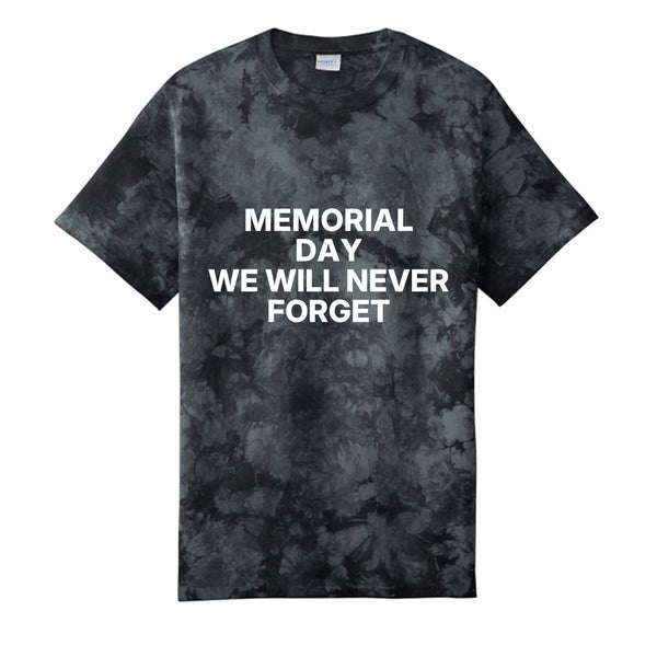 Crystal Tie-Dye Tee Memorial Day For Mens