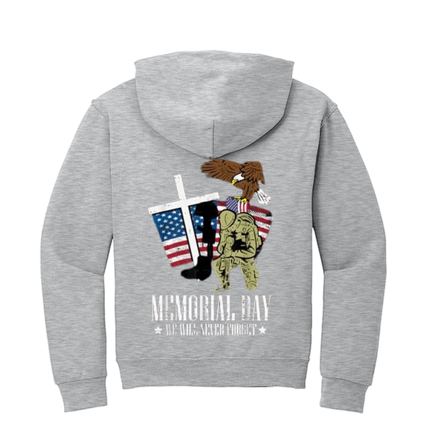Jerzees NuBlend Fleece Pullover Hood For Mens- Memorial Day