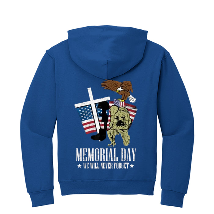 Jerzees NuBlend Fleece Pullover Hood For Mens- Memorial Day