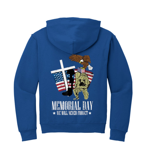 Jerzees NuBlend Fleece Pullover Hood For Mens- Memorial Day