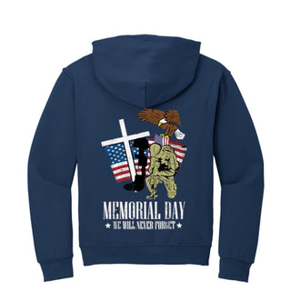 Jerzees NuBlend Fleece Pullover Hood For Mens- Memorial Day
