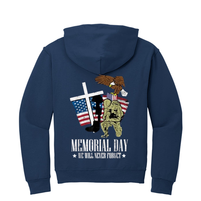 Jerzees NuBlend Fleece Pullover Hood For Mens- Memorial Day