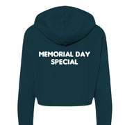 Bella Canvas Womens Cropped Fleece Hoodie - Memorial Day