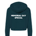 Bella Canvas Womens Cropped Fleece Hoodie - Memorial Day