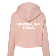 Bella Canvas Womens Cropped Fleece Hoodie - Memorial Day