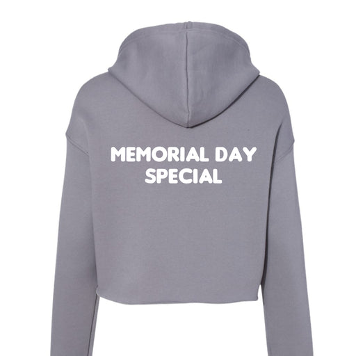 Bella Canvas Womens Cropped Fleece Hoodie - Memorial Day