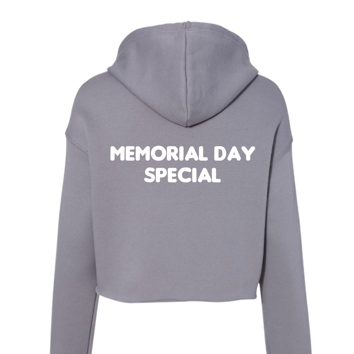 Bella Canvas Womens Cropped Fleece Hoodie - Memorial Day