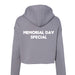 Bella Canvas Womens Cropped Fleece Hoodie - Memorial Day
