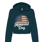 Bella Canvas Womens Cropped Fleece Hoodie - Memorial Day
