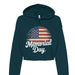 Bella Canvas Womens Cropped Fleece Hoodie - Memorial Day