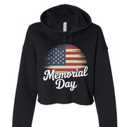 Bella Canvas Womens Cropped Fleece Hoodie - Memorial Day