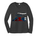 Womens Long Sleeve V-Neck Tee - Memorial Day