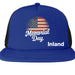 Mens Flat Bill Snapback Trucker Cap - Memorial Day