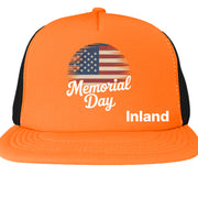 Mens Flat Bill Snapback Trucker Cap - Memorial Day